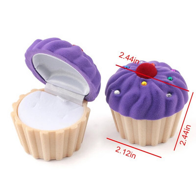 1 τεμάχιο Lovely Velvet Jewelry Box Δοχείο Κουτί βέρας για σκουλαρίκια Κολιέ Βραχιόλι Display Θήκη δώρου 16 στυλ