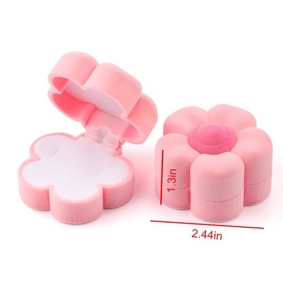 1 τεμάχιο Lovely Velvet Jewelry Box Δοχείο Κουτί βέρας για σκουλαρίκια Κολιέ Βραχιόλι Display Θήκη δώρου 16 στυλ