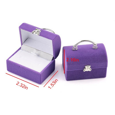 1 τεμάχιο Lovely Velvet Jewelry Box Δοχείο Κουτί βέρας για σκουλαρίκια Κολιέ Βραχιόλι Display Θήκη δώρου 16 στυλ