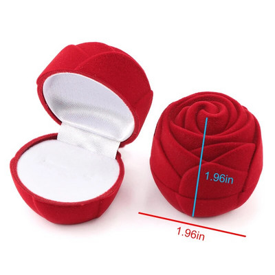 1 τεμάχιο Lovely Velvet Jewelry Box Δοχείο Κουτί βέρας για σκουλαρίκια Κολιέ Βραχιόλι Display Θήκη δώρου 16 στυλ