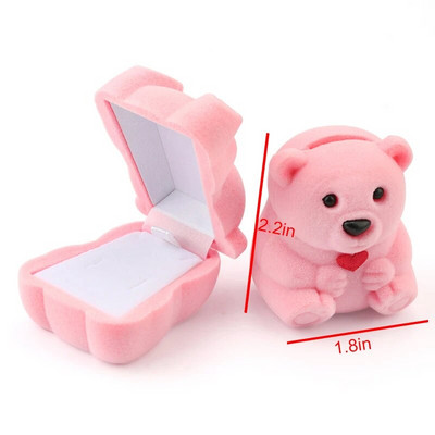 1 τεμάχιο Lovely Velvet Jewelry Box Δοχείο Κουτί βέρας για σκουλαρίκια Κολιέ Βραχιόλι Display Θήκη δώρου 16 στυλ