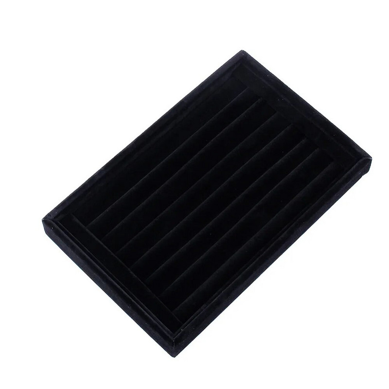 Samta zamšādas gredzens auskari organizators ausu kniedes Juvelierizstrādājumu stenda turētājs plaukts Vitrīna šķīvis Modes rotaslietu kastītes futrālis zārks