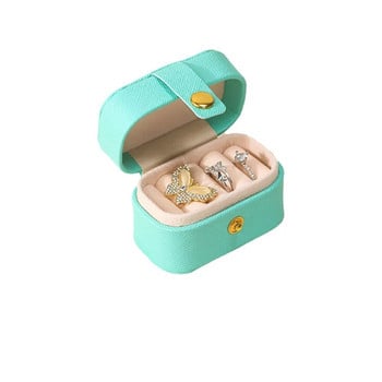 Ταξιδιωτικά φορητά δερμάτινα Μικρά κοσμήματα Organizer αποθήκευσης Ταξιδιωτικό κουτί Γυναικεία σκουλαρίκια Δαχτυλίδια Κολιέ Βραχιόλια Βάση οθόνης