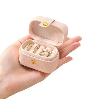 Ταξιδιωτικά φορητά δερμάτινα Μικρά κοσμήματα Organizer αποθήκευσης Ταξιδιωτικό κουτί Γυναικεία σκουλαρίκια Δαχτυλίδια Κολιέ Βραχιόλια Βάση οθόνης