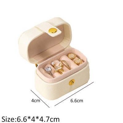 Putni prijenosni kožni mali organizator nakita Kutija za pohranu Putna kutija Ženske naušnice Prstenje Ogrlice Narukvice Držač za prikaz