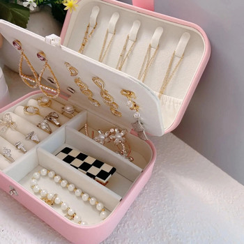 Кутия за съхранение на бижута в корейски стил Европейска кутия за съхранение на пръстени с голям капацитет Кутия за подаръци Вътрешен слой Опаковка Бижута