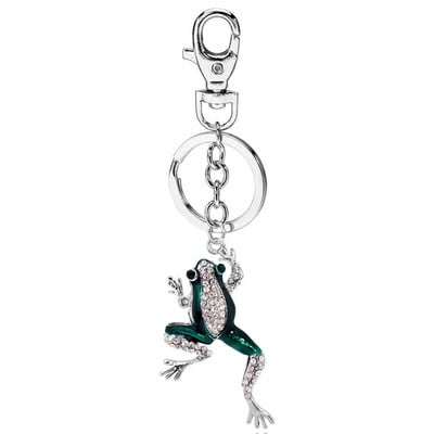 TOGORY Lucky Lizard Crystal Novelty Animal moderns atslēgu piekariņš somiņa sprādze rokassomu kulons automašīnu atslēgu piekariņu turētājam sievietēm