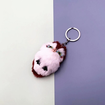 Μπρελόκ Mini Fluffy Owl New Fashion Κρεμαστό παιχνίδι βελούδινο κουκουβάγια Γυναικεία τσάντα Γούρια ψεύτικη γούνα κουνελιού Πομπόν για τσάντα