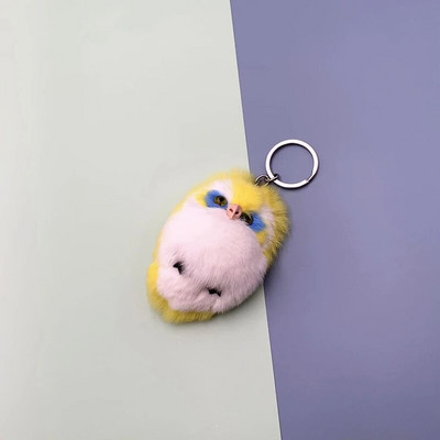 Μπρελόκ Mini Fluffy Owl New Fashion Κρεμαστό παιχνίδι βελούδινο κουκουβάγια Γυναικεία τσάντα Γούρια ψεύτικη γούνα κουνελιού Πομπόν για τσάντα