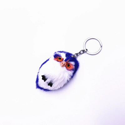 Μπρελόκ Mini Fluffy Owl New Fashion Κρεμαστό παιχνίδι βελούδινο κουκουβάγια Γυναικεία τσάντα Γούρια ψεύτικη γούνα κουνελιού Πομπόν για τσάντα