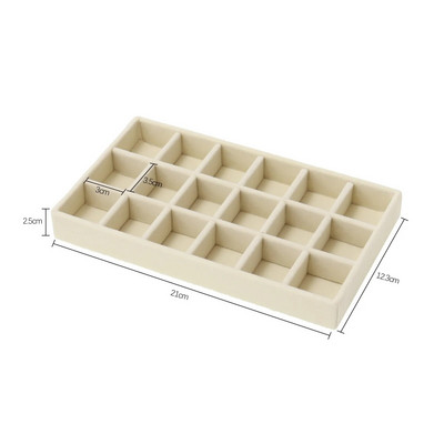 5 stilu samta rotaslietu kastīte displeja paplāte atvilktne, glabāšanas juvelierizstrādājumu turētājs gredzeniem auskariem kaklarota rokassprādze, mīksts organizatora futrālis