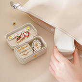 Διασυνοριακό Hot New Mini Small Pu Jewelry Box Travel Φορητά σκουλαρίκια Δαχτυλίδι κολιέ Snap Jewelry Box