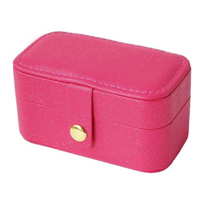 Διασυνοριακό Hot New Mini Small Pu Jewelry Box Travel Φορητά σκουλαρίκια Δαχτυλίδι κολιέ Snap Jewelry Box