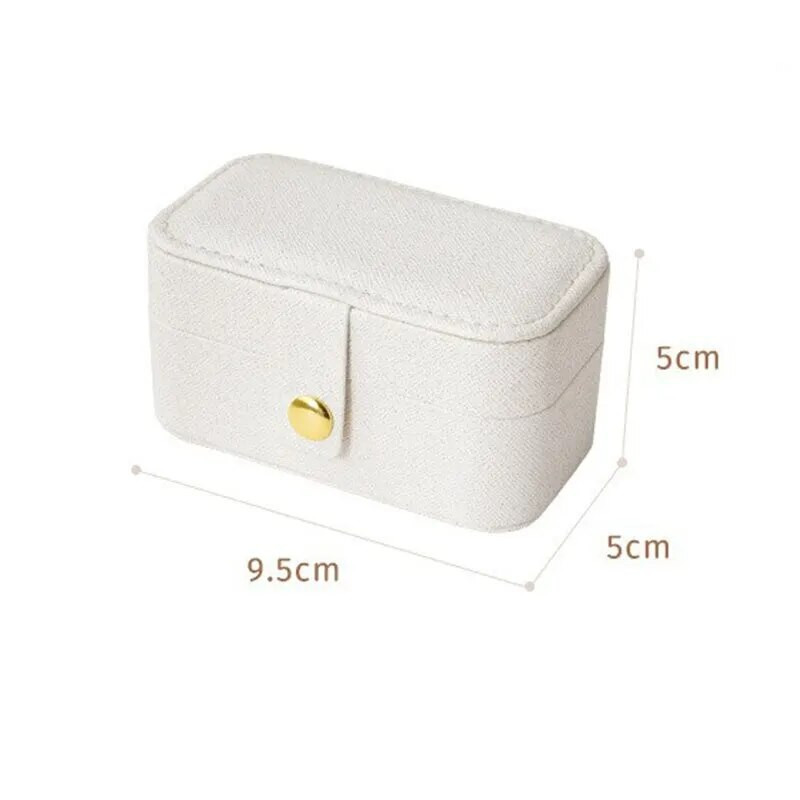 Διασυνοριακό Hot New Mini Small Pu Jewelry Box Travel Φορητά σκουλαρίκια Δαχτυλίδι κολιέ Snap Jewelry Box