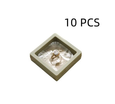 10 gab. Rotaslietu aksesuāri Iepakojuma displeja piederumi Uzglabāšanas kaste PE plēves balstiekārta caurspīdīga kaklarota