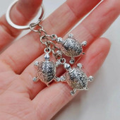 Hot New 1τμχ / παρτίδα Fashion Vintage Alloy Χελώνα Γούρι Μπρελόκ Δώρα Θαλάσσια χελώνα Μπρελόκ Αξεσουάρ Μπρελόκ Κοσμήματα