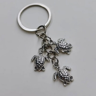 Hot New 1τμχ / παρτίδα Fashion Vintage Alloy Χελώνα Γούρι Μπρελόκ Δώρα Θαλάσσια χελώνα Μπρελόκ Αξεσουάρ Μπρελόκ Κοσμήματα