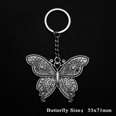 Butterfly Charms Atslēgu piekariņi Kuloni Estētiski Atslēgu Piekariņi Rotaslietas Svētku Dāvana Atslēgu Turētājs Ķēdes Gredzens Sievietēm Draudzene Soma Auto