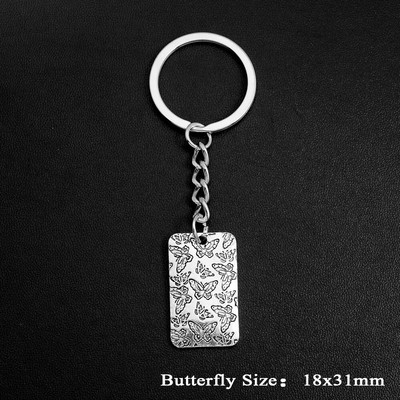Butterfly Charms Atslēgu piekariņi Kuloni Estētiski Atslēgu Piekariņi Rotaslietas Svētku Dāvana Atslēgu Turētājs Ķēdes Gredzens Sievietēm Draudzene Soma Auto