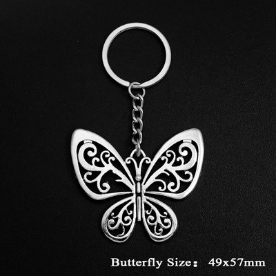 Butterfly Charms Atslēgu piekariņi Kuloni Estētiski Atslēgu Piekariņi Rotaslietas Svētku Dāvana Atslēgu Turētājs Ķēdes Gredzens Sievietēm Draudzene Soma Auto