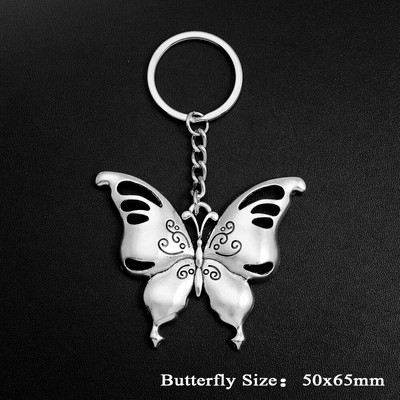 Butterfly Charms Atslēgu piekariņi Kuloni Estētiski Atslēgu Piekariņi Rotaslietas Svētku Dāvana Atslēgu Turētājs Ķēdes Gredzens Sievietēm Draudzene Soma Auto