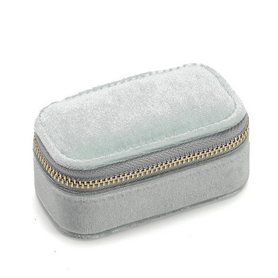 1Gb Mini samta gredzenu kastīte viena slāņa auskari kaklarotas organizators rotaslietu uzglabāšanas futrālis konfekšu krāsa rāvējslēdzēja soma ceļojumu pārnēsājama