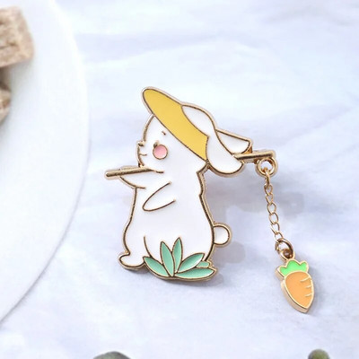 Jauns modes radošs kaķu makšķerēšanas dizains Metāla emaljas piespraudes multfilma Jauka dzīvnieka nozīmītes piespraude Labākais draugs dāvanu rotaslietas aksesuāri