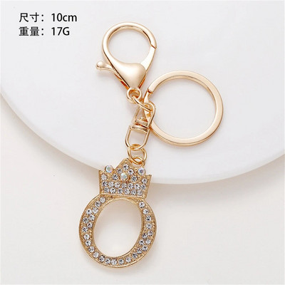 1 gab. Sieviešu atslēgu piekariņš 26 Angļu alfabēta mirdzums, izdobts kulons, radoši somas rotājumi, aksesuāri, automašīnu atslēgu piekariņi