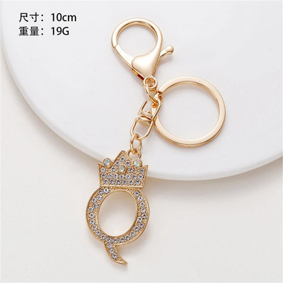 1 gab. Sieviešu atslēgu piekariņš 26 Angļu alfabēta mirdzums, izdobts kulons, radoši somas rotājumi, aksesuāri, automašīnu atslēgu piekariņi