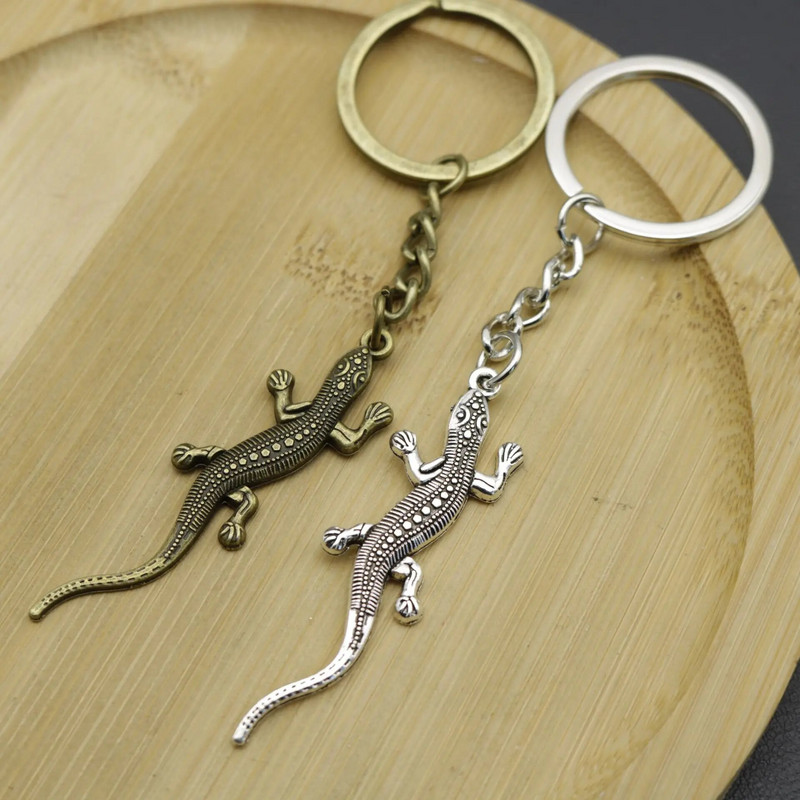 Vīriešu radošais atslēgu piekariņš, sakausējums Lizard Retro atslēgu piekariņš