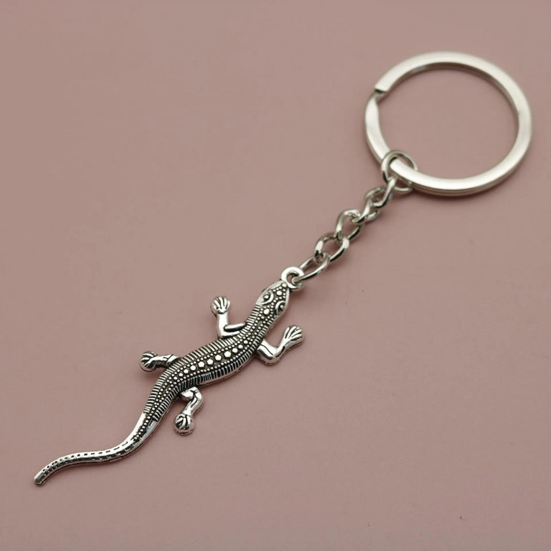 Vīriešu radošais atslēgu piekariņš, sakausējums Lizard Retro atslēgu piekariņš