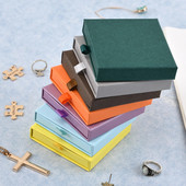 Paks jõupaberi sahtel ehete pakkekarp korraldaja ehete hoiuümbris sõrmus kaelakee käevõru kõrvarõngad kingituste hulgimüük