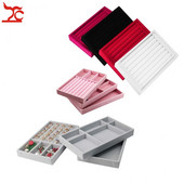 Fiók barkács gyűrű ékszer tároló tálca gyűrű karkötő ajándékdoboz bársony fülbevaló lánc lánc vitrin mandzsettagomb gyűrű szervező tálca