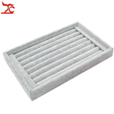 Fiók barkács gyűrű ékszer tároló tálca gyűrű karkötő ajándékdoboz bársony fülbevaló lánc lánc vitrin mandzsettagomb gyűrű szervező tálca