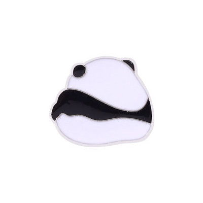 Karikatūra Jauki dzīvnieki Panda Emaljas piespraudes Ķēdes kulons Panda Piens Tējas Grāmatas Bambusa sakausējums Piespraude Žetons Salda sieviete Rotaslieta Dāvana