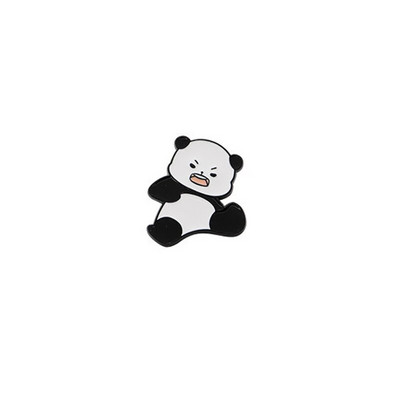 Karikatūra Jauki dzīvnieki Panda Emaljas piespraudes Ķēdes kulons Panda Piens Tējas Grāmatas Bambusa sakausējums Piespraude Žetons Salda sieviete Rotaslieta Dāvana