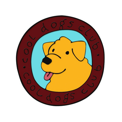 Jauki dzīvnieku suņi kolekcija Emaljas piespraudes multfilma Smieklīga, jauka mājdzīvnieku kucēnu piespraudes Mugursomas krekli Atloks Žetonu aksesuāri Bērniem Dāvanas