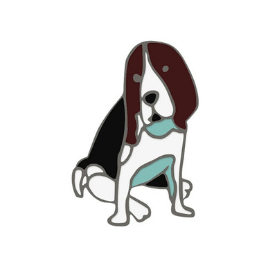 Jauki dzīvnieku suņi kolekcija Emaljas piespraudes multfilma Smieklīga, jauka mājdzīvnieku kucēnu piespraudes Mugursomas krekli Atloks Žetonu aksesuāri Bērniem Dāvanas