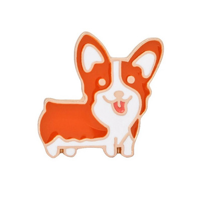 Jauki dzīvnieku suņi kolekcija Emaljas piespraudes multfilma Smieklīga, jauka mājdzīvnieku kucēnu piespraudes Mugursomas krekli Atloks Žetonu aksesuāri Bērniem Dāvanas