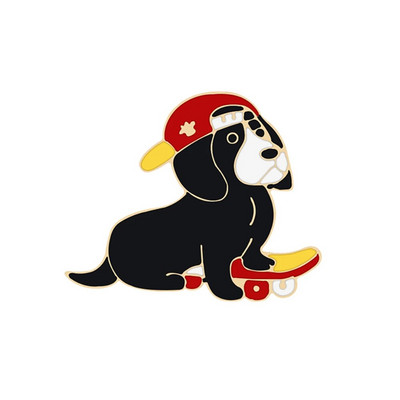 Jauki dzīvnieku suņi kolekcija Emaljas piespraudes multfilma Smieklīga, jauka mājdzīvnieku kucēnu piespraudes Mugursomas krekli Atloks Žetonu aksesuāri Bērniem Dāvanas