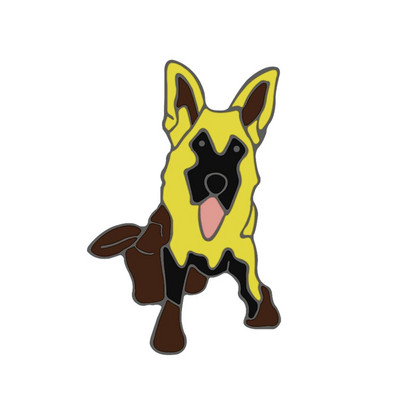 Jauki dzīvnieku suņi kolekcija Emaljas piespraudes multfilma Smieklīga, jauka mājdzīvnieku kucēnu piespraudes Mugursomas krekli Atloks Žetonu aksesuāri Bērniem Dāvanas