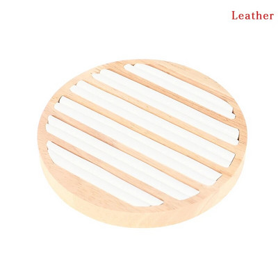 Φορητό στρογγυλό επίπεδο συλλεκτικό κουτί κοσμημάτων Δαχτυλίδι προβολής Δίσκος Organizer Κουτί δώρου Θήκη οργάνωσης αποθήκευσης για κατάστημα γάμου και σπίτι