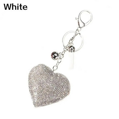 Love Heart Charm Bārkstis Atslēgu piekariņš Kulons Atslēgu piekariņš Romantisks Žilbinošs Rhinestone Jaunums