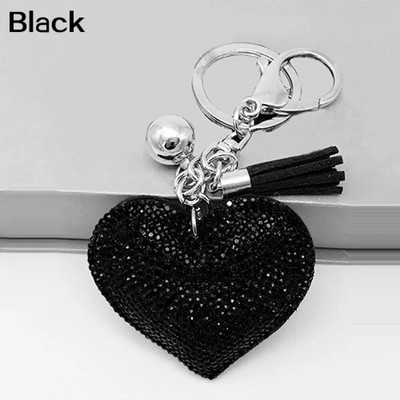 Love Heart Charm Bārkstis Atslēgu piekariņš Kulons Atslēgu piekariņš Romantisks Žilbinošs Rhinestone Jaunums