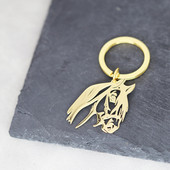 Nerūsējošā tērauda dobs zirga galvas kulons atslēgu piekariņš sievietēm vīriešiem panku hiphopa rotaslietas dzimšanas dienas dāvana