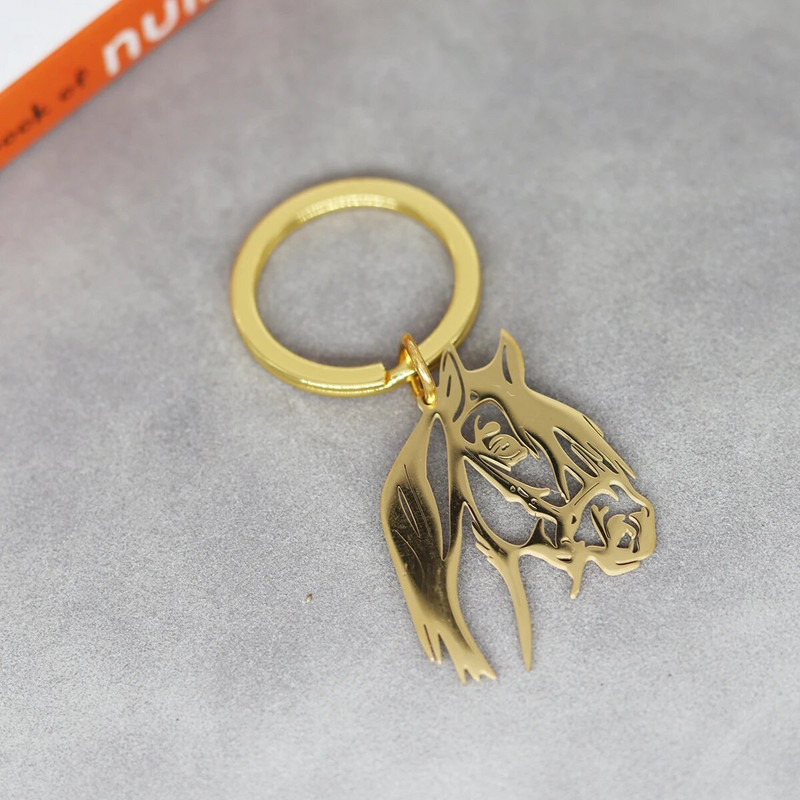 Nerūsējošā tērauda dobs zirga galvas kulons atslēgu piekariņš sievietēm vīriešiem panku hiphopa rotaslietas dzimšanas dienas dāvana