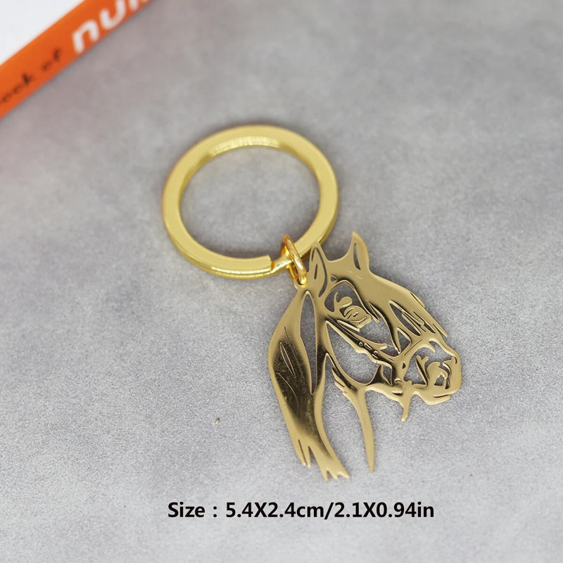 Nerūsējošā tērauda dobs zirga galvas kulons atslēgu piekariņš sievietēm vīriešiem panku hiphopa rotaslietas dzimšanas dienas dāvana