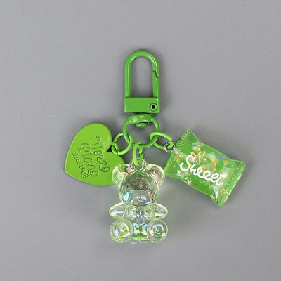 Bling Heart Animal Candy võtmehoidja võtmehoidja sõprade armastajatele Armas loominguline kott Auto kõrvaklappide karbi võtmetarvikud