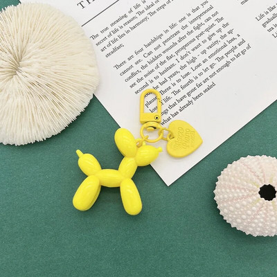 Modes māksla Moderns želejas balons suns krāsains akrila atslēgu piekariņu maiss kulons multfilma Radoša mīlestība Mazi kucēnu kulonu atslēgu piekariņi