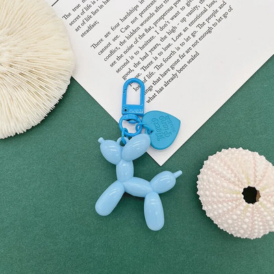 Modes māksla Moderns želejas balons suns krāsains akrila atslēgu piekariņu maiss kulons multfilma Radoša mīlestība Mazi kucēnu kulonu atslēgu piekariņi